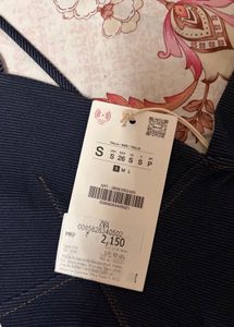 Zara Chic Denim Peplum Top