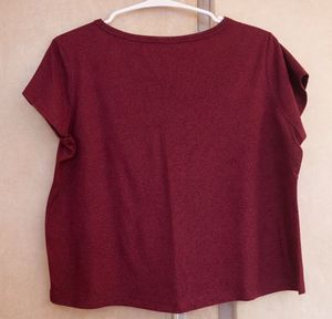 Burgundy Relaxed Fit T-Shirt