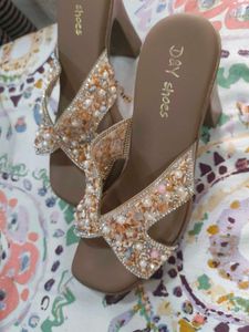 Embellished Heeled Sandals