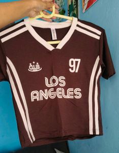 Brown Los Angeles Graphic Tee