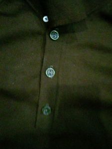 women's Dark Brown crop Shirt