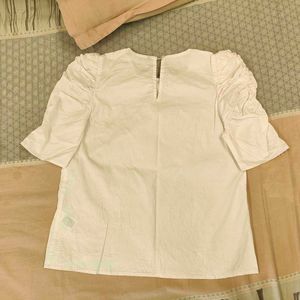 Wardrobe by Westside White Dane Cotton Top