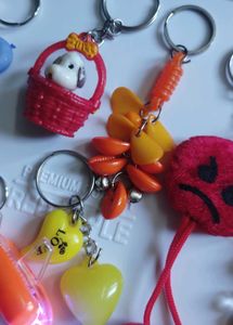 Cute Keychain Lot 10 pcs set