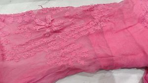 Elegant Pink Chikankari Kurta