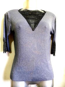 🔥Buy 1, Get 1 Free🔥Sparkling Diamond Mesh Top