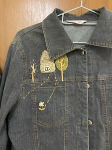 Unique Embroidered Denim Jacket