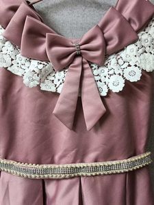 Elegant Mauve Party Dress for Girls