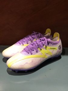Purple &amp; Yellow Soccer Cleats