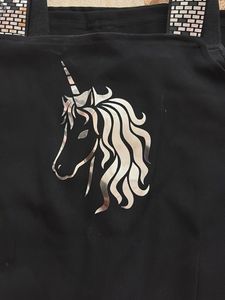 Sparkling Unicorn Black middy