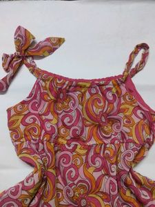Y2K print bustier top