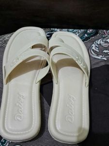 Hi-Fi Cream Flip Flops