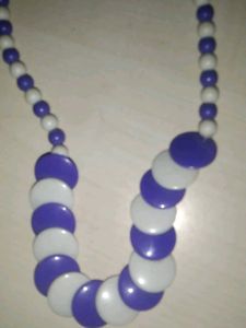 Purple With White Necklace💜