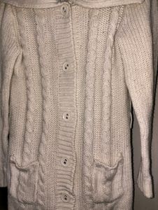 Cozy Cream Cable Knit Cardigan