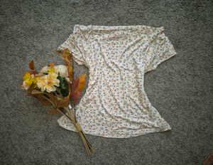 Floral White T-Shirt