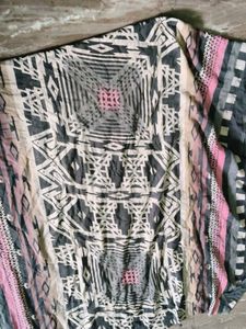 pure cotton Stylish Patterned Scarf 4 mtrs