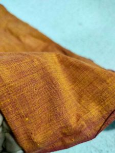 Rust colour pure cotton fabric
