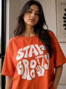 Stay Groovy Graphic oversized Tee
