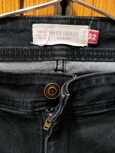 Black Denim Strechable Skinny Jeans