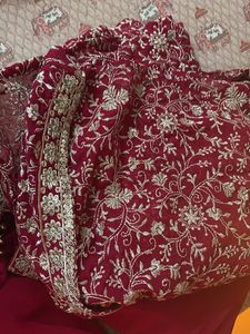 Embroidered Blouse, shrug and pants