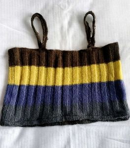 Striped Knit Crop Top 💓