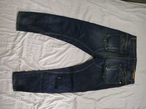 zara man  Distressed Blue Jeans
