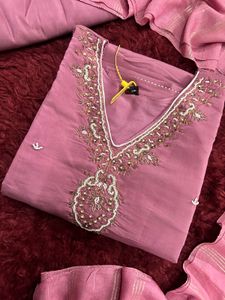 Embroidered Kurta with Dupatta Set
