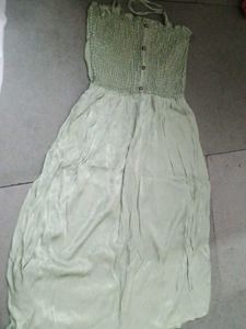 Smocked Halter Neck Maxi Dress