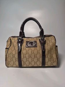 Y2K Guess inspired Monogram Barrel Bag