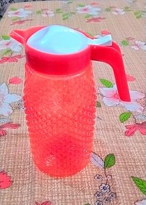 Jug With 5 Glass(Red Colour).