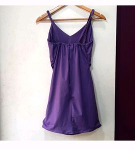 SHEIN Purple Ruched Dress
