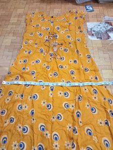 Boho Peacock Print Long Dress 👗