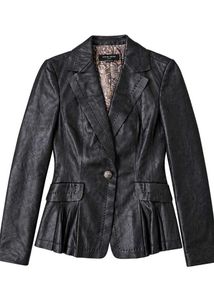 Pierre Cardin Faux Leather Blazer