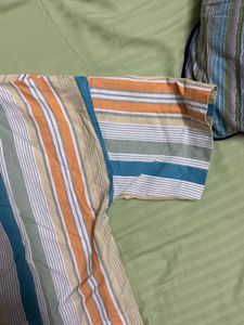 Striped Tie-Up Kurta Top
