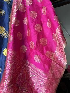 Blue Kurta Pant And Dupatta Set
