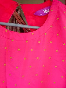 Woven Design Long Gown With Dupatta