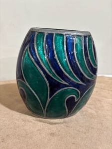 Enamel Painted Vase (without flowers)