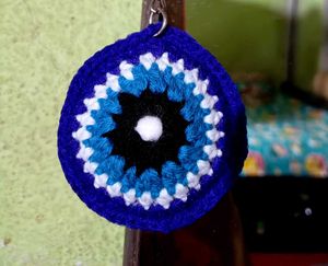 Handmade Evil Eye Keychain
