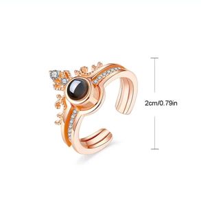 100 languages Crown Ring