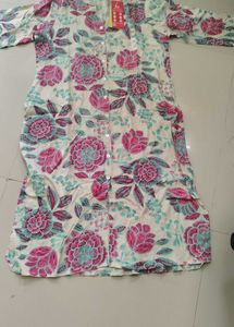 Vibrant Floral Print Kurta