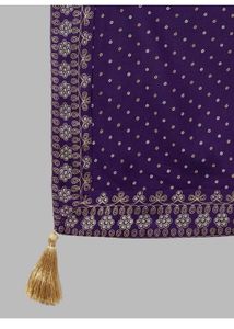 Elegant Purple Kurta Set with Dupatta