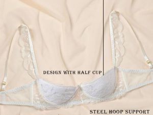 Elegant White Lace Bra