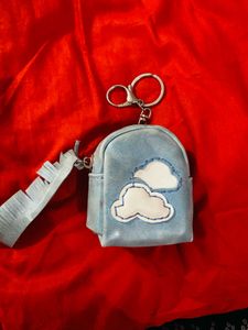 Cute Cloud Keychain Pouch