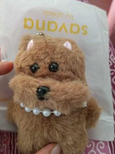 Cute Plush Dog Keychain