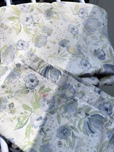 single bed blue white floral bedsheet set