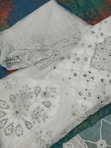 Elegant White Kurta Set with Dupatta