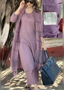 lavender kurti set with tag