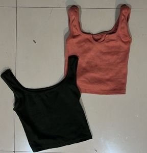 Set of 2 Crop Tank Tops