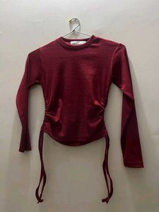 Chic Ruched Long Sleeve Top