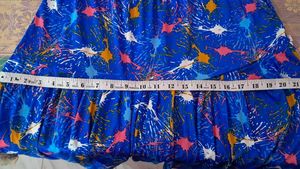 Boho Blue Printed Dhoti Pants