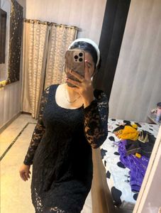 Chic Black Lace Dress 🐦‍⬛